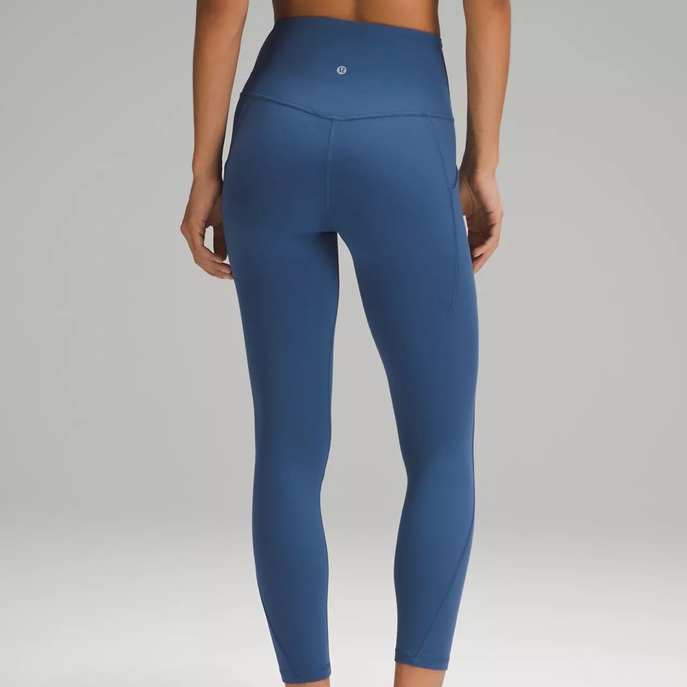 NWT Lululemon Align High Rise 25” Pant with Pockets Sz 16 Teal Blue